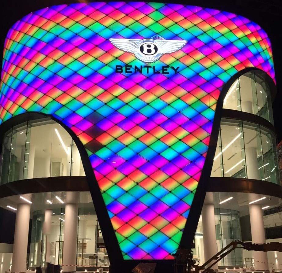 Bentley LED media facade
