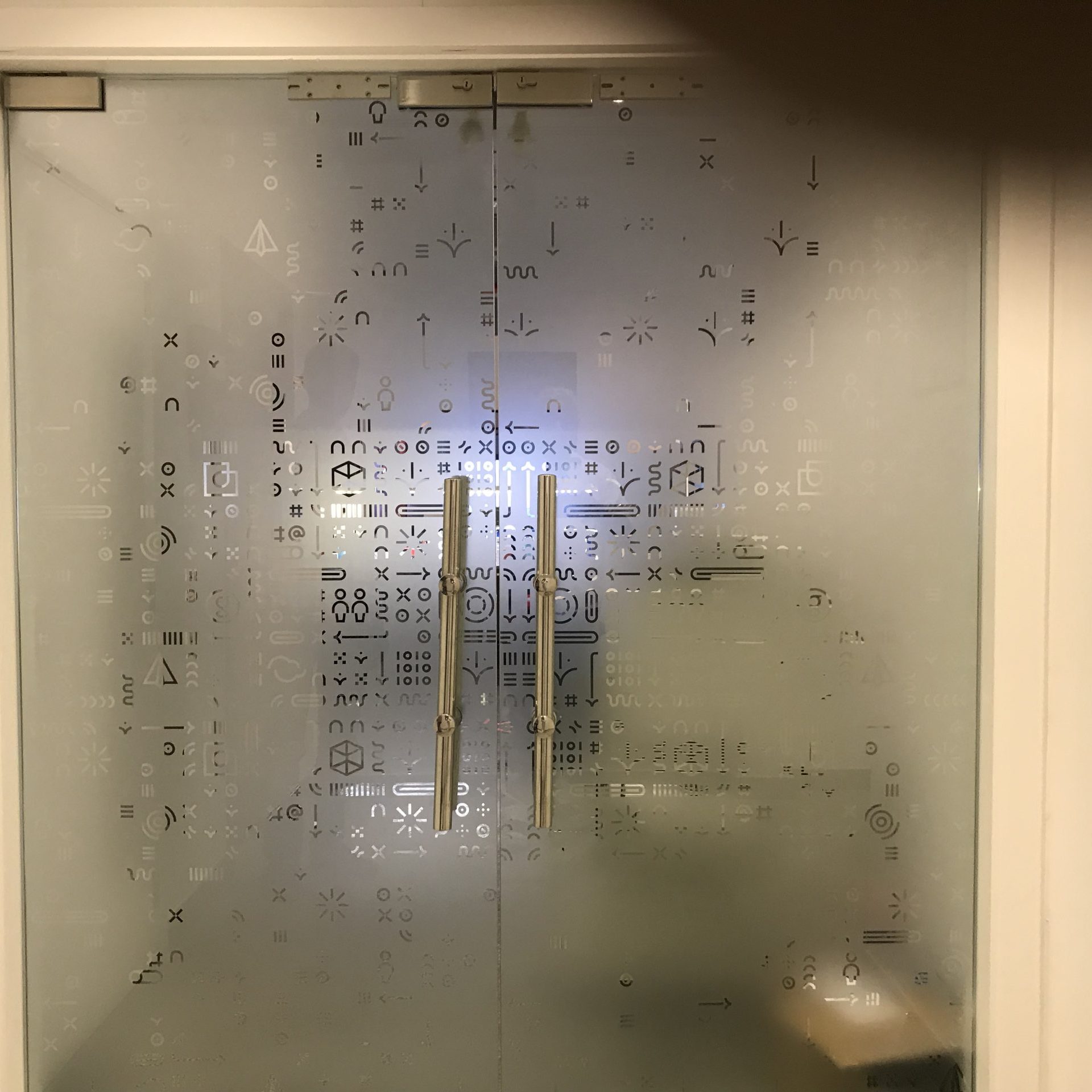 glass stickers frosted sticker design